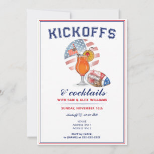 Invitación Arrancadas Patrióticas y Cócteles Día de Fútbol Am