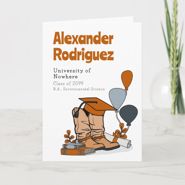 Invitación Arreglo de arranque de capucha de Naranja quemado (Anverso)