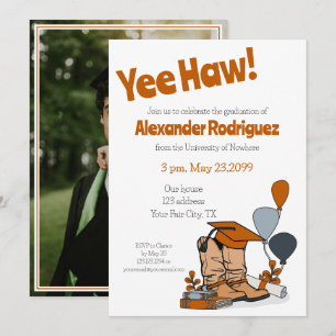 Invitación Arreglo de arranque de capucha de Naranja quemado