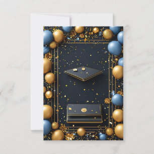 Invitación Arreglo Decorativo de Graduación