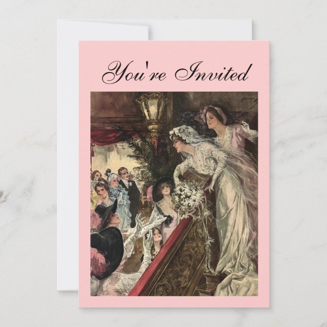 Invitación Arrojando el Bouquet (Anverso)