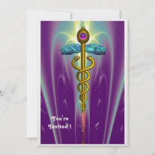 Invitación Arroz azul CADUCEUS violeta violeta morado de amat
