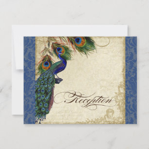 Invitación Arroz y plumas de la marina de recepción formal az