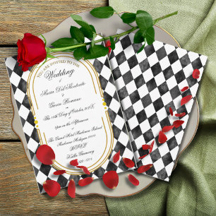 Invitación Art Decó Art Nouveau Floral Oro Tono Vida en el ma