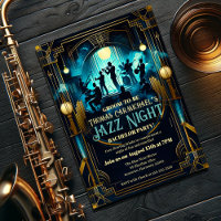 Art Deco Elegancia Jazz Noche Bacheler Party