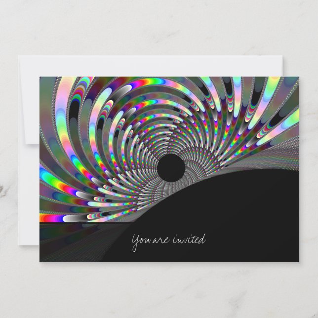 Invitación Art Deco Fractal (Anverso)