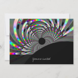 Invitación Art Deco Fractal