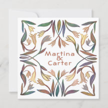 Art Deco Lilies Boda del Boho Floral hecho a mano