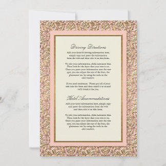 Invitación Art Deco Nouveau Falso Damero Floral de Encaje Dor