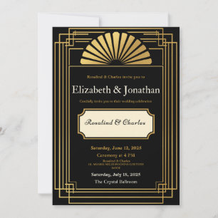 Invitación Art Deco Rugientes 20
