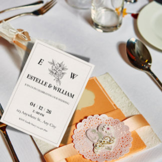 Invitación Art Deco Wedding Invitation Template