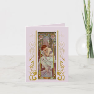 Invitación Art Nouveau Alphonse Mucha para cualquier ocasión