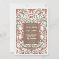 Art Nouveau August Berries Boda Elegancia