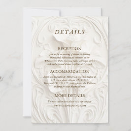 Invitación Art Nouveau elegante Floral Todo en un Boda