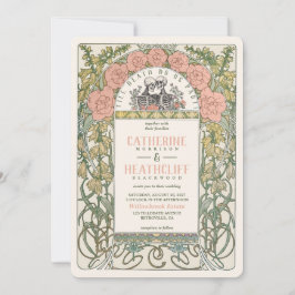 Invitación Art Nouveau hasta la muerte nos hace Boda parcial