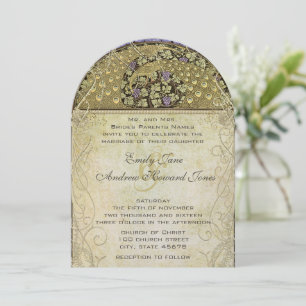 Invitación Art Nouveau Peacock Boda clic en LEER MÁS