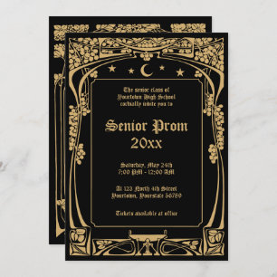 Invitación Art Nouveau Prom