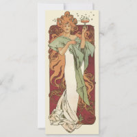 Art Nouveau vintage, Champagne de Alphonse Mucha