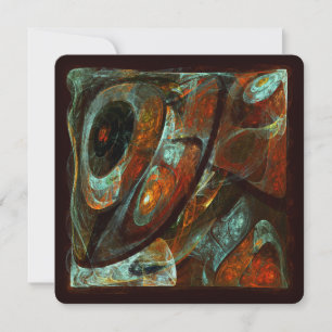 Invitación Arte abstracto de división del tiempo