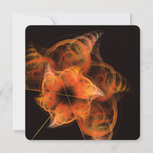 Invitación Arte abstracto fractal de Lightworks de energía íg
