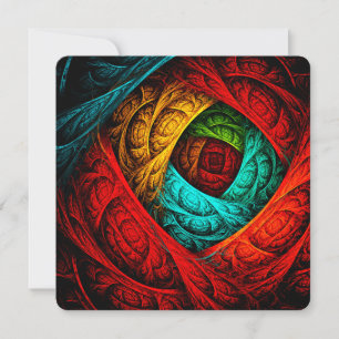 Invitación Arte abstracto moderno artístico colorido Patrón #