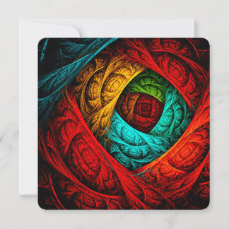 Invitación Arte abstracto moderno artístico colorido Patrón #