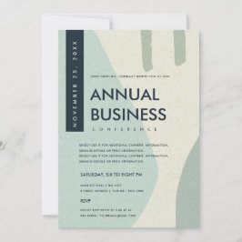 INVITACIÓN ARTE ABSTRACTO MODERNO AZUL ACUÁTICO EVENTO DE CON