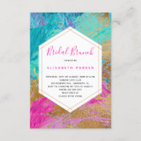 Arte abstracto moderno ducha de novia oro verde az