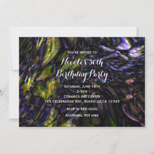 Invitación Arte abstracto moderno Splash de color Fiesta de c