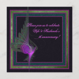 Invitación Arte abstracto púrpura