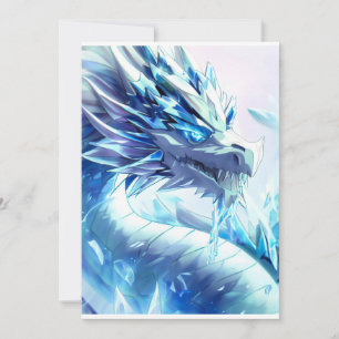 Invitación Arte Ai de Fire and Ice Dragon