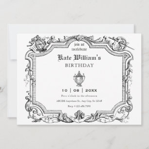 Invitación Arte artístico de vintage