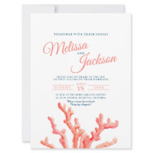 Arte de acuarela coral pintura azul marino boda en