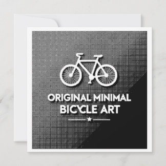 Invitación Arte de Bicicleta Minimalista
