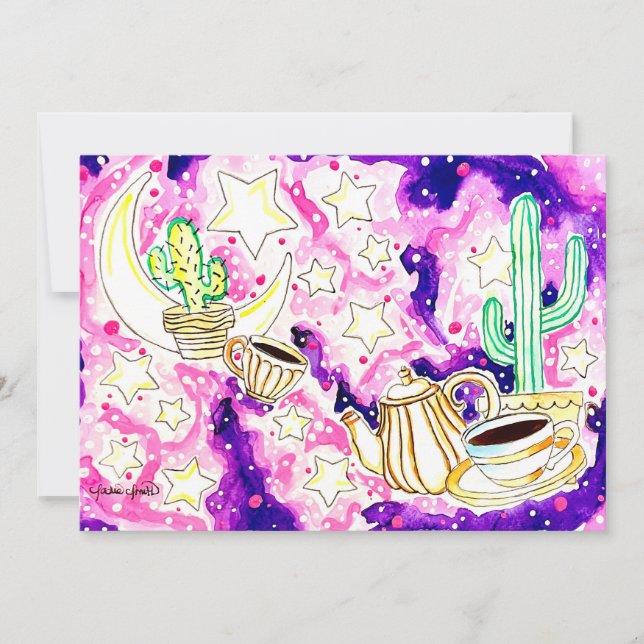 Invitación Arte de Cactus (Anverso)