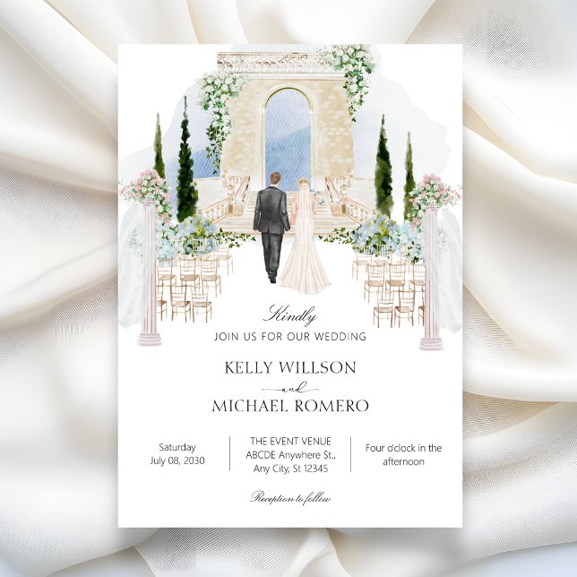 Invitación arte de ceremonia de boda (Subido por el creador)