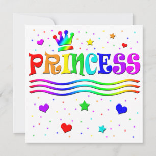 Invitación Arte de clip de dibujos animados lindos princesa n