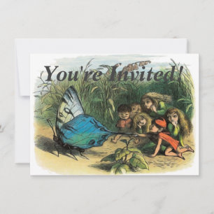 Invitación Arte de elfo de mariposa Elfos lindos Mariposas