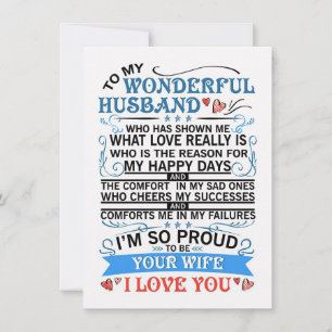 Invitación Arte de esposa para mi maravilloso marido