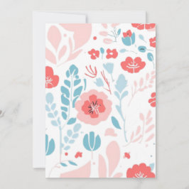 Invitación Arte de flores estéticas