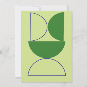 Invitación arte de formas abstractas