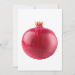 Invitación Arte de Fruta Fresca Granada Roja Entera Comida Sa