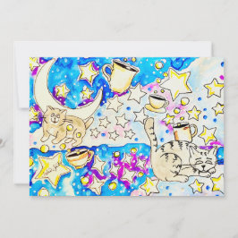 Invitación Arte de Gatito