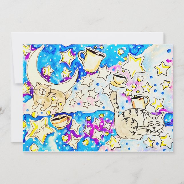 Invitación Arte de Gatos (Anverso)