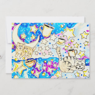 Invitación Arte de Gatos