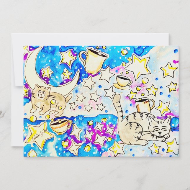Invitación Arte de Gatos (Anverso)