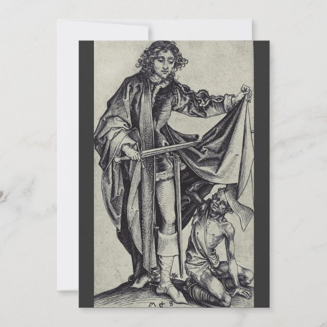 Invitación Arte de grabado de San Martín de Tours (Anverso)