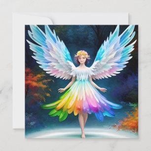 Invitación Arte de hermosas alas de ángel-35444
