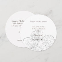 Arte de línea floral en blanco y negro elegante re