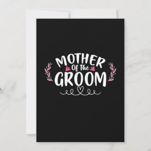 Invitación Arte de madre madre del novio